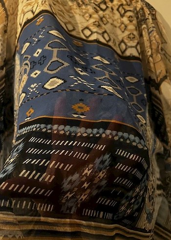 Bohem Desenli Uzun Kollu Kadın Bluz - Görsel 2