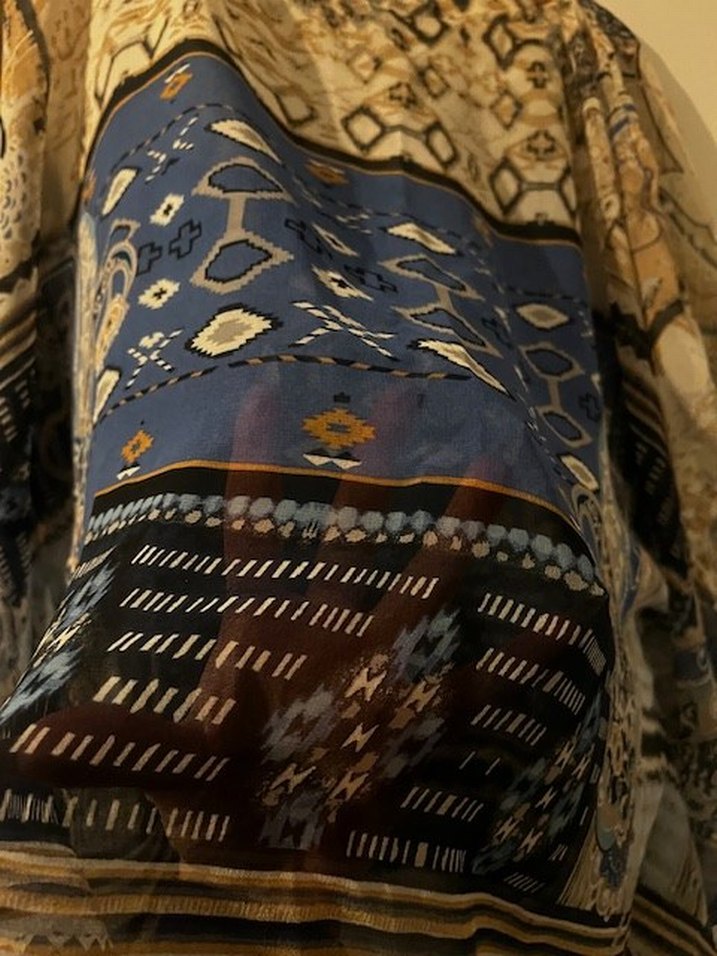 Bohem Desenli Uzun Kollu Kadın Bluz - Görsel 2