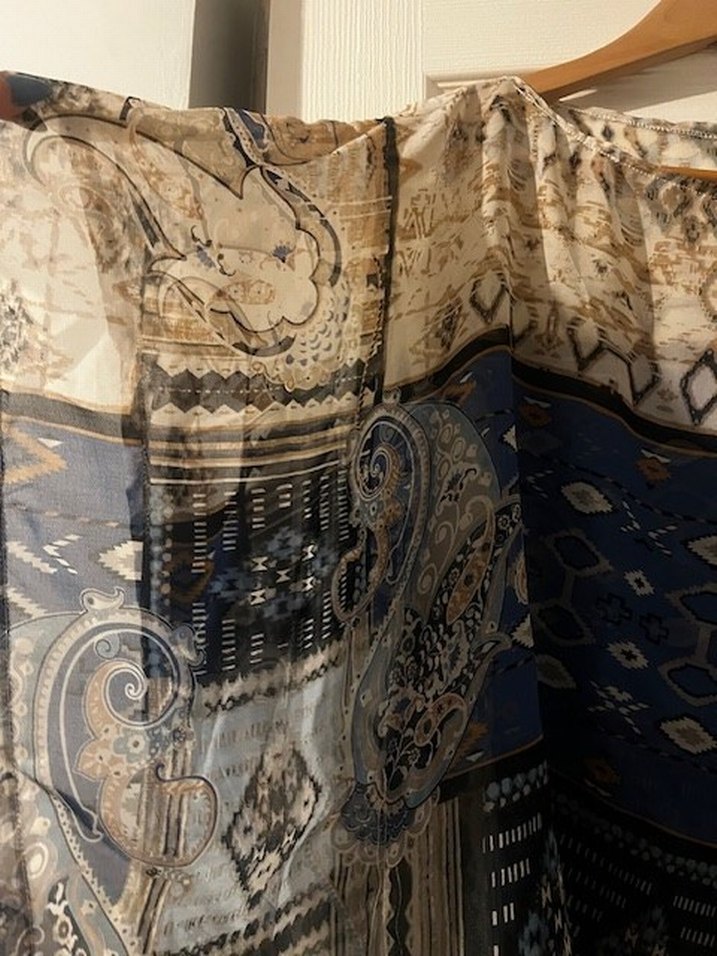 Bohem Desenli Uzun Kollu Kadın Bluz - Görsel 3