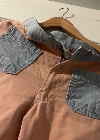 Bej Renkli Denim Kadın Boyfriend Pantolon - Görsel 3