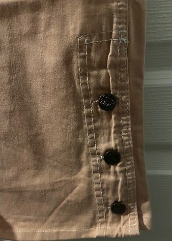 Bej Renkli Denim Kadın Boyfriend Pantolon - Görsel 2