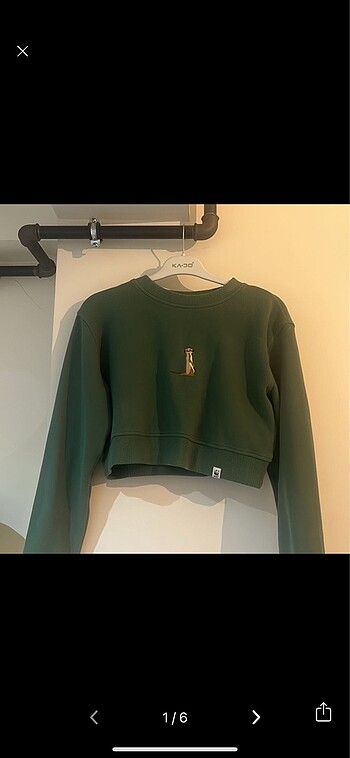 Wwf mirket crop sweatshirt