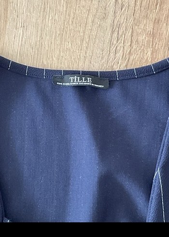 Düğmeli Çizgili V Yaka Kısa Kadın Yelek - Görsel 3