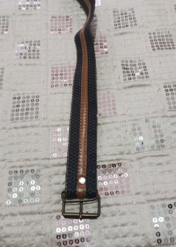 Kahverengi Dokuma Kemer - Görsel 2