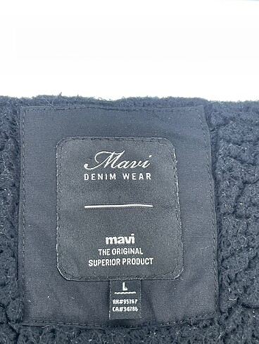 l Beden siyah Renk Mavi Jeans Kaban %70 İndirimli.