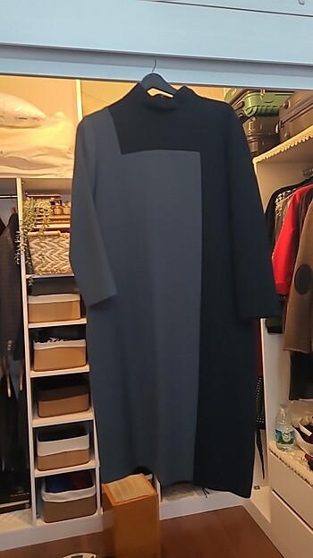 40 Beden gri Renk Kışlık elbise