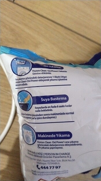 Diğer Oxi power beyazlar için toz deterjan 