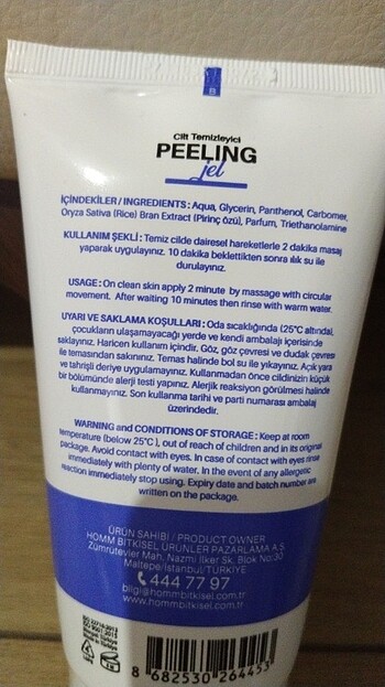 Diğer Cilt temizleyici peeling jel
