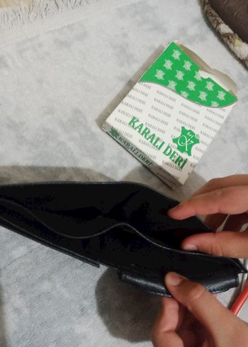 Beden siyah Renk Karalı Deri Siyah Erkek Cüzdan
