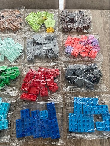  Beden Lego duplo poşetli tuğlalar