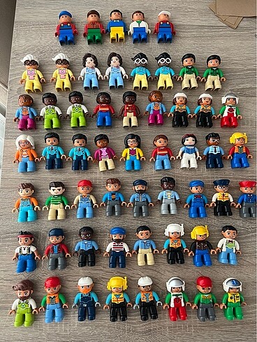  Beden Renk Lego duplo anne baba figürler