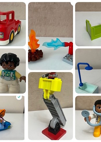 Çeşitli Renkli Lego Figür ve Parçaları