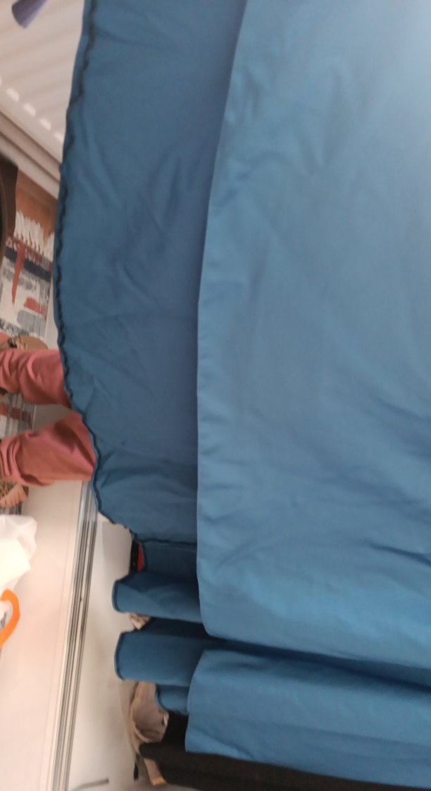 Mavi Drapeli Uzun Kadın Elbise - Görsel 3