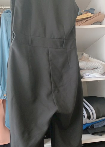 Kadın Siyah uzun tulum - Görsel 4