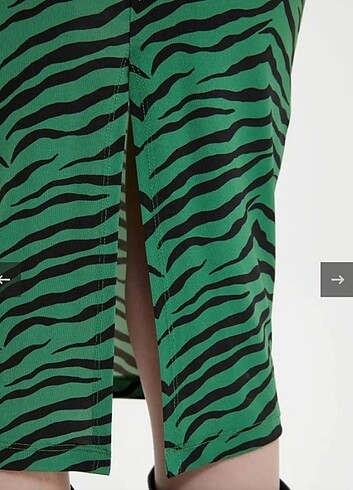 38 Beden Zebra elbise