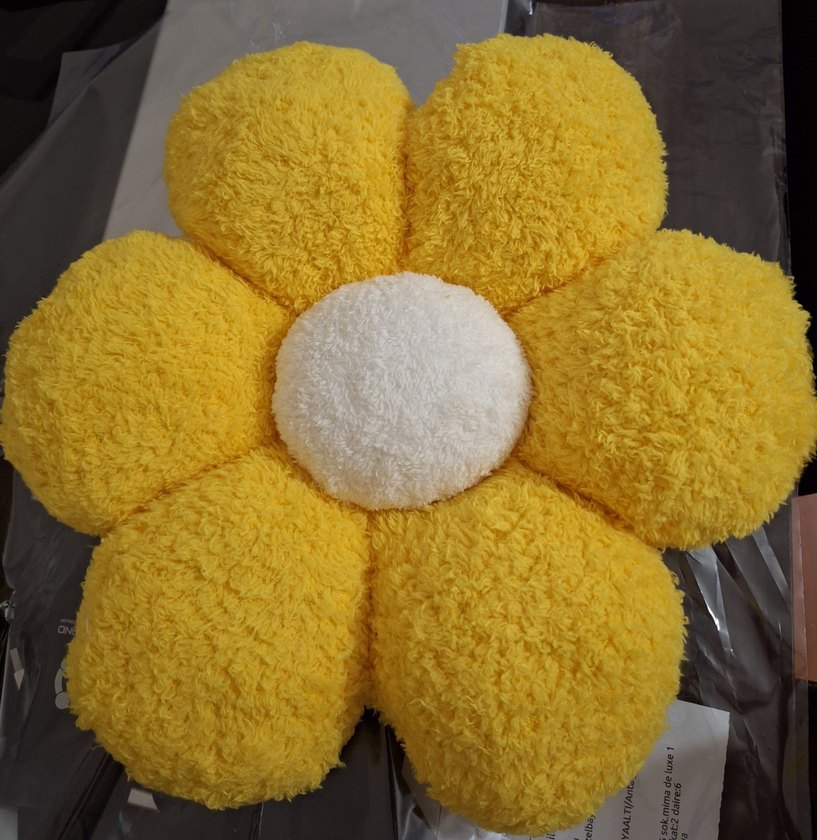 Sarı Çiçek Desenli Çocuk Yastığı - Görsel 2