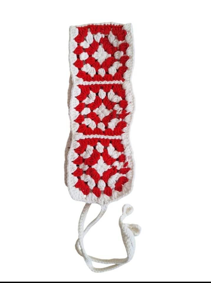 Örgü Bohem Kadın Saç Bandı - Görsel 2