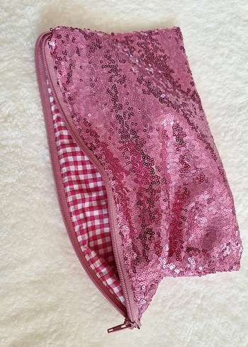 Payetli Renkli Çanta Makyaj Çantası & Kalemlik - Görsel 8