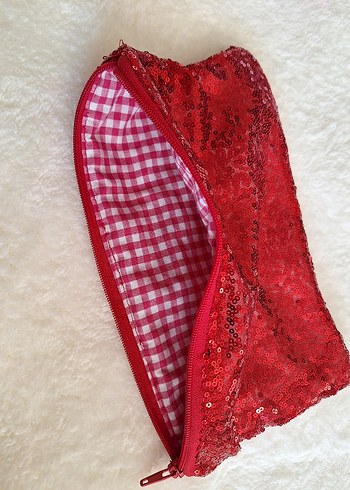 Payetli Renkli Çanta Makyaj Çantası & Kalemlik - Görsel 9