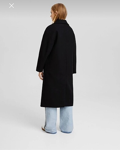 s Beden siyah Renk bershka uzun kaban