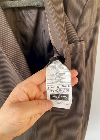 Kahverengi Erkek Kruvaze Ceket piserro - Görsel 3