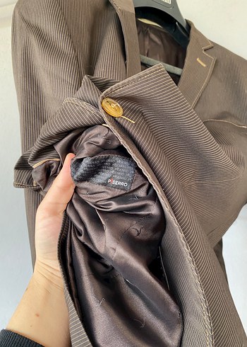 Kahverengi Erkek Kruvaze Ceket piserro - Görsel 2