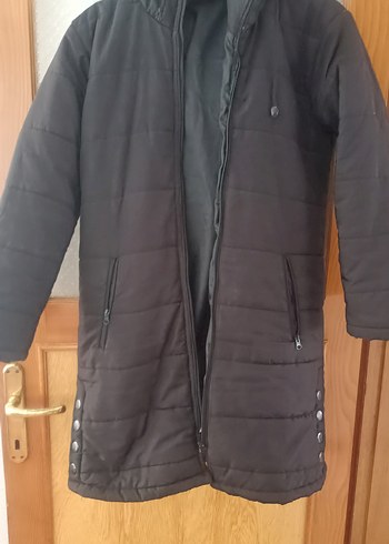 xl Beden Gri Drapeli Kadın Kışlık Mont