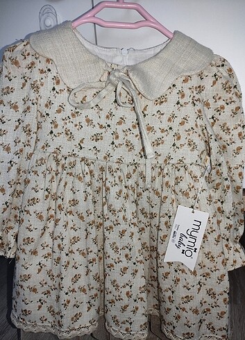 Kız bebek vintage elbise