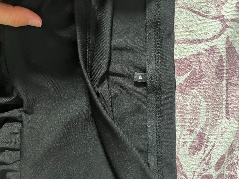 Volan Detaylı Siyah Mini Hamile Eteği - Görsel 2