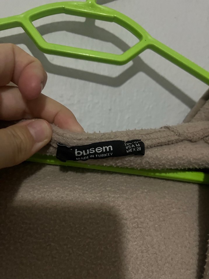 Bej Kapüşonlu Kadın Sweatshirt hırka - Görsel 2