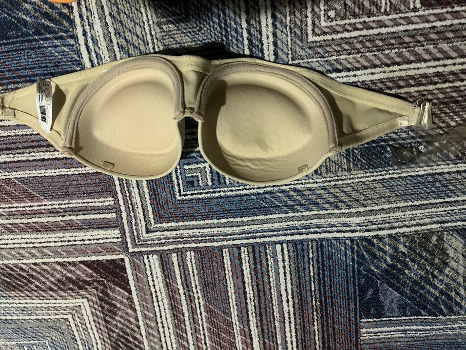 Bej Renkli Bağlama Desenli Sütyen - Görsel 3