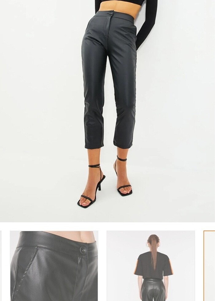 Kadın deri pantolon - Görsel 2