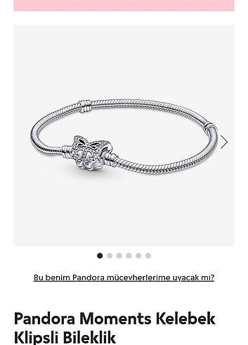 Pandora Kelebek klips pandora bileklik