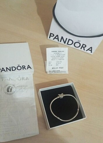 Orjinal kelebek klips pandora bileklik