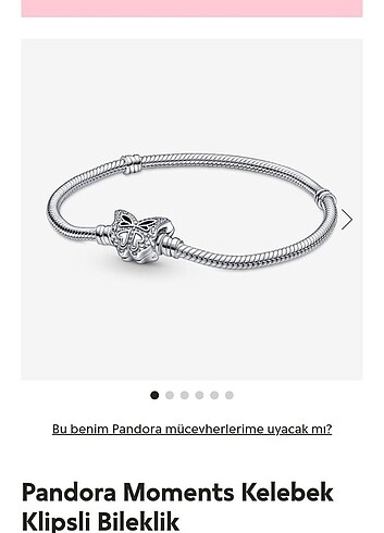 Pandora Orjinal kelebek klips pandora bileklik