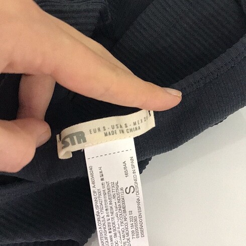 s Beden gri Renk stradivarius crop