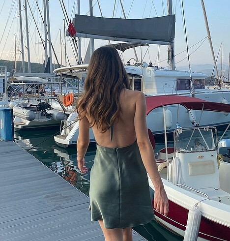 s Beden yeşil Renk Zara elbise