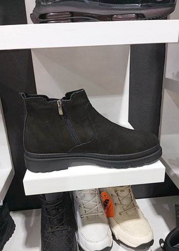 Siyah Hakiki Deri Lüks mürşitSüet Fermuarlı Erkek Bot - Görsel 10