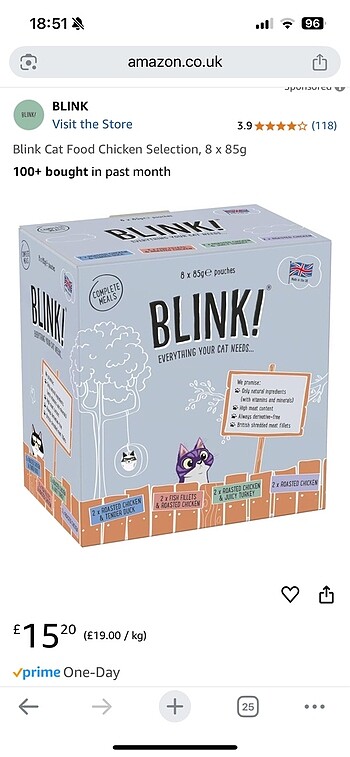 Blink Yaş Kedi Maması (Yavru)