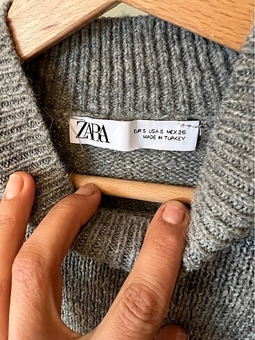 xs Beden Zara gri kadin kazak
