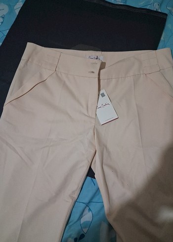 Pierre Cardin Bej Kadin Kisa Kumas Pantolon Orjinal