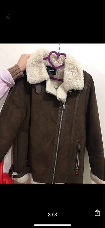 Pull&bear içi kürk mont