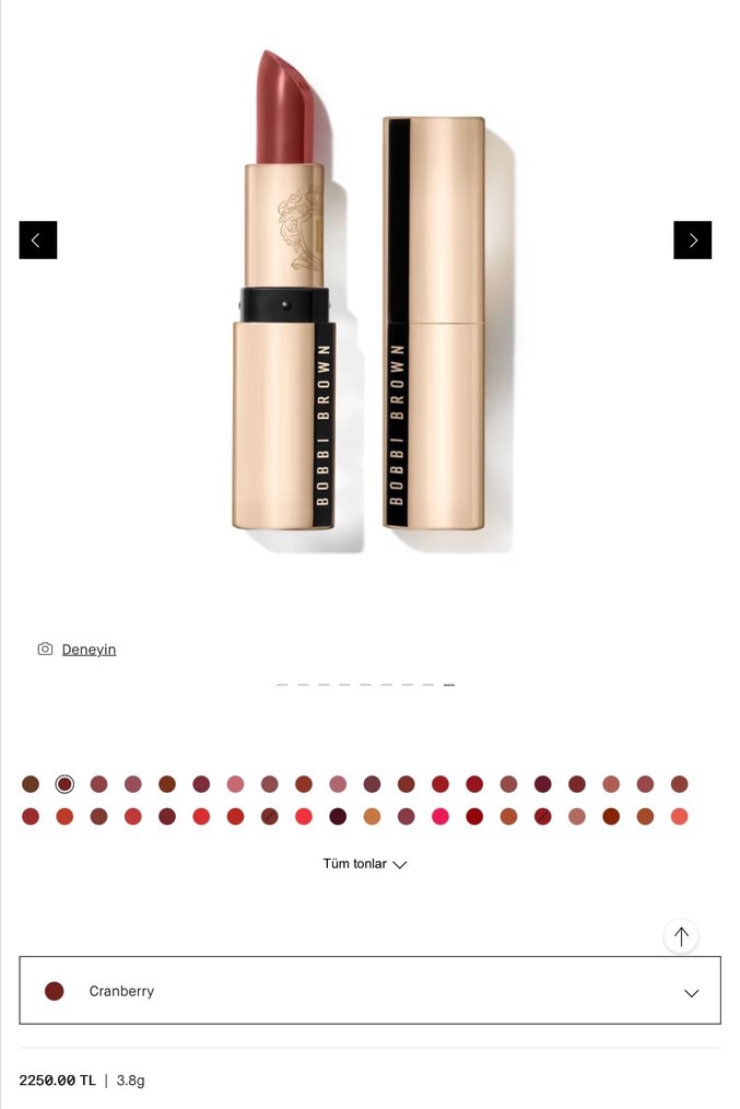 Bobbi Brown Luxe Lipstick Saten Bitişli Ruj - Görsel 5