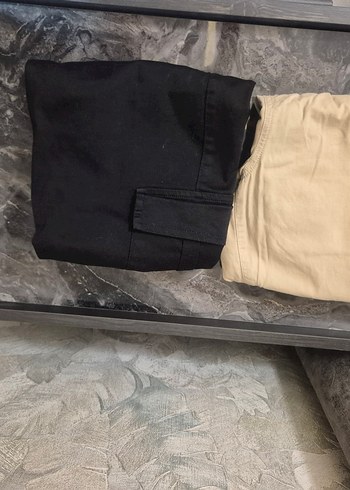 Defacto Kadın Siyah Kemerli Rahat Pamuk Pantolon