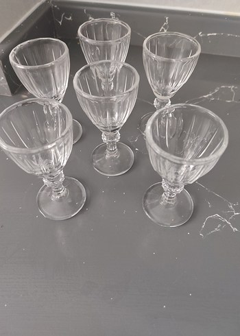  Beden 6 Parça Desenli Mini Ayaklı Bardak Seti