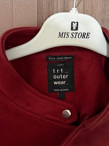 m Beden bordo Renk Zara ceket