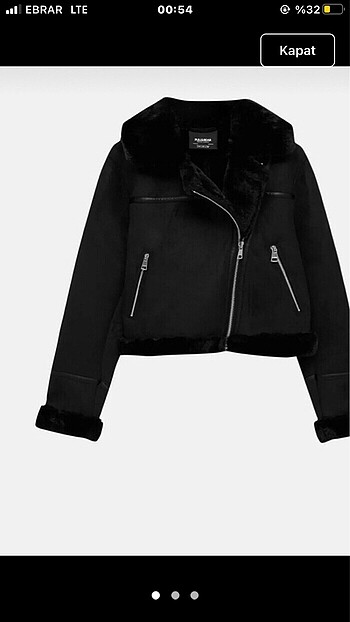 Pull and Bear pull and bear kürklü ceket