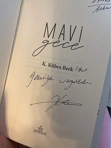  Mavi gece imzalı