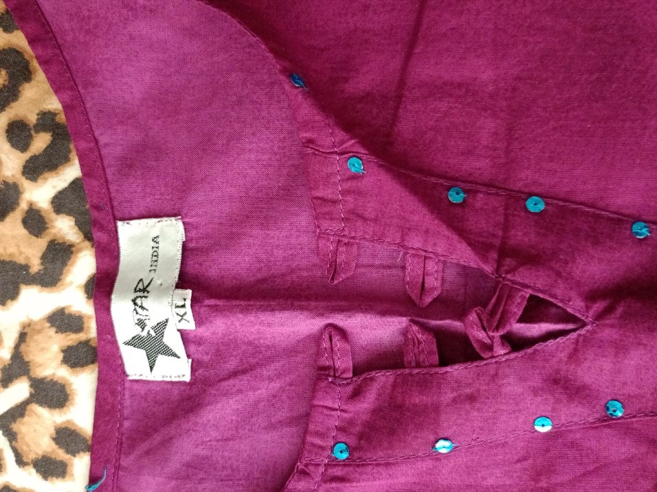 Uzun Kollu Mor Çiçekli Bohem Tunik - Görsel 3