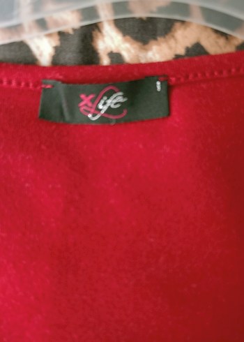 Kırmızı V Yaka Uzun Kollu kalın penye Bluz - Görsel 5